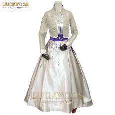 画像1: 映画 Frozen II アナと雪の女王2 アナ Anna ドレス コスプレ衣装 (1)