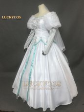 画像3: 人魚姫 リトル プリンセス マーメイド アリエル ドレス コスプレ衣装 (3)