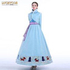 画像3: アナと雪の女王家族の思い出 アナ Anna お姫様 ドレス コスプレ衣装 (3)