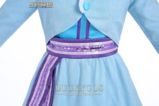 画像8: アナと雪の女王家族の思い出 アナ Anna お姫様 ドレス コスプレ衣装 (8)