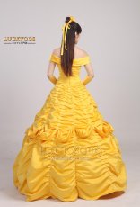 画像4: 美女と野獣 ベル プリンセス ドレス コスプレ衣装 (4)