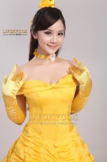 画像5: 美女と野獣 ベル プリンセス ドレス コスプレ衣装 (5)