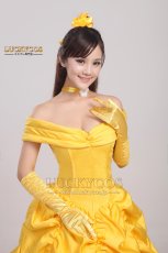 画像6: 美女と野獣 ベル プリンセス ドレス コスプレ衣装 (6)