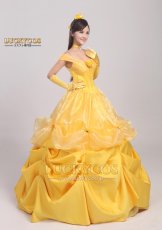 画像3: 美女と野獣 ベル プリンセス ドレス コスプレ衣装 (3)