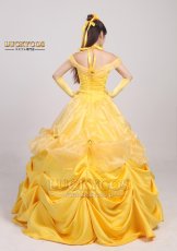 画像5: 美女と野獣 ベル プリンセス ドレス コスプレ衣装 (5)
