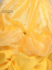 画像7: 美女と野獣 ベル プリンセス ドレス コスプレ衣装 (7)