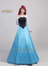 画像1: 人魚姫 リトル プリンセス マーメイド アリエル ドレス コスプレ衣装 (1)