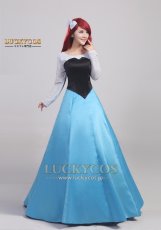 画像2: 人魚姫 リトル プリンセス マーメイド アリエル ドレス コスプレ衣装 (2)