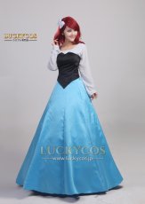 画像4: 人魚姫 リトル プリンセス マーメイド アリエル ドレス コスプレ衣装 (4)