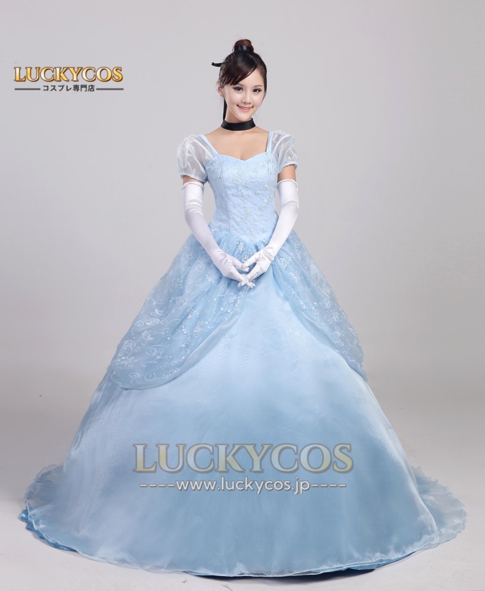 画像1: シンデレラ Cinderella プリンセス ドレス コスプレ衣装 (1)