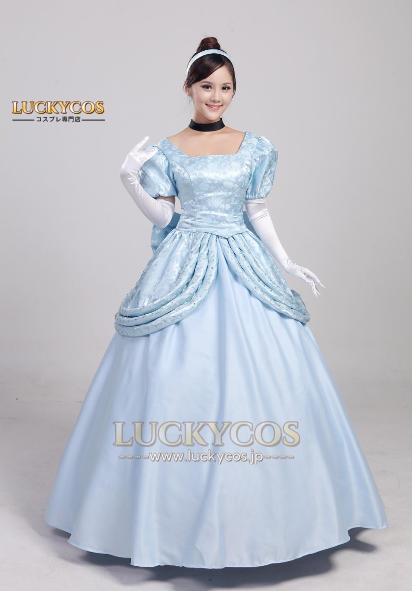 画像1: シンデレラ Cinderella プリンセス ドレス コスプレ衣装 (1)