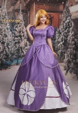 画像4: 小さなプリンセス ソフィア ドレス コスプレ衣装 (4)
