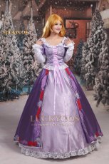 画像2: 塔の上のラプンツェル ラプンツェル Rapunzel ドレス コスプレ衣装 (2)
