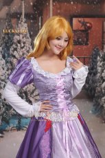 画像6: 塔の上のラプンツェル ラプンツェル Rapunzel ドレス コスプレ衣装 (6)