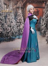 画像3: Frozen アナと雪の女王 アナ Anna ドレス コスプレ衣装 (3)