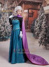 画像4: Frozen アナと雪の女王 アナ Anna ドレス コスプレ衣装 (4)