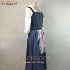 画像2: 2017映画 美女と野獣 ベル メイド服 コスプレ衣装 (2)