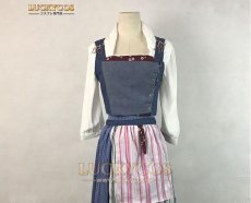 画像5: 2017映画 美女と野獣 ベル メイド服 コスプレ衣装 (5)