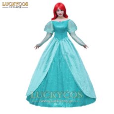 画像1: 人魚姫 リトル プリンセス マーメイド アリエル ドレス コスプレ衣装 (1)