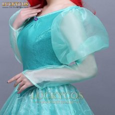 画像3: 人魚姫 リトル プリンセス マーメイド アリエル ドレス コスプレ衣装 (3)