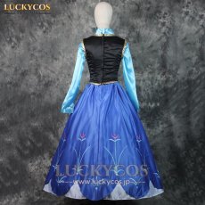 画像8: FROZEN アナと雪の女王 アナ Anna ドレス コスプレ衣装 (8)