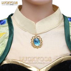 画像5: Frozen アナと雪の女王 アナ Anna ドレス コスプレ衣装 (5)