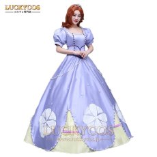 画像1: 小さなプリンセス ソフィア ドレス コスプレ衣装 (1)