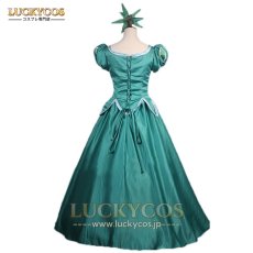 画像4: 人魚姫 リトル プリンセス マーメイド アリエル ドレス コスプレ衣装 (4)