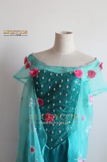 画像5: アナと雪の女王 エルサのサプライズ Frozen Fever エルサ Elsa ドレス コスプレ衣装 (5)