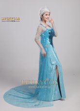 画像3: アナと雪の女王 エルサのサプライズ Frozen Fever エルサ Elsa ドレス コスプレ衣装 (3)