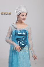 画像7: アナと雪の女王 エルサのサプライズ Frozen Fever エルサ Elsa ドレス コスプレ衣装 (7)