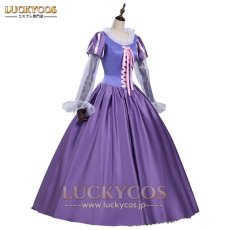 画像1: 塔の上のラプンツェル ラプンツェル Rapunzel コスプレ衣装 (1)