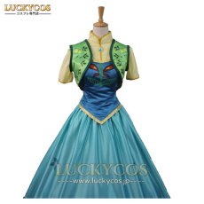 画像4: FROZEN アナと雪の女王 アナ Anna コスプレ衣装 (4)