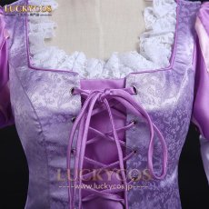 画像4: 塔の上のラプンツェル ラプンツェル Rapunzel  ドレス コスプレ衣装 (4)