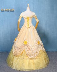 画像3: 美女と野獣 ベル プリンセス ドレス コスプレ衣装 (3)