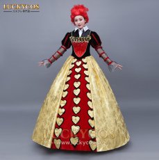 画像2: 不思議の国のアリス ハートの女王 ドレス コスプレ衣装 (2)