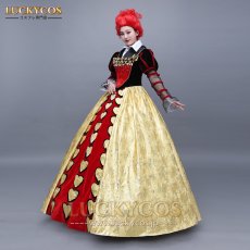 画像4: 不思議の国のアリス ハートの女王 ドレス コスプレ衣装 (4)