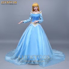 画像2: 眠れる森の美女 オーロラ姫 眠り姫 プリンセス ドレス コスプレ衣装 (2)