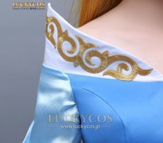 画像10: 眠れる森の美女 オーロラ姫 眠り姫 プリンセス ドレス コスプレ衣装 (10)