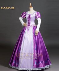 画像3: 塔の上のラプンツェル ラプンツェル Rapunzel ドレス コスプレ衣装 (3)