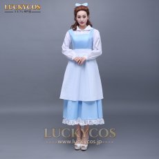 画像3: 美女と野獣 ベル プリンセス ドレス コスプレ衣装 (3)