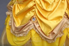 画像3: 美女と野獣 ベル プリンセス ドレス コスプレ衣装 (3)