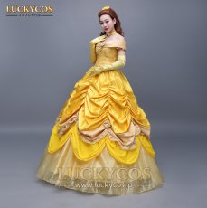 画像6: 美女と野獣 ベル プリンセス ドレス コスプレ衣装 (6)