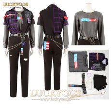 画像8: あんスタ あんさんぶるスターズ! Crazy:B UNDEAD U.S.A. 天城燐音 HiMERU 桜河こはく 椎名ニキ 朔間零 羽風薫 大神晃牙 乙狩アドニス コスプレ衣装 (8)
