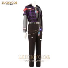 画像2: あんスタ あんさんぶるスターズ! Crazy:B UNDEAD U.S.A. 天城燐音 HiMERU 桜河こはく 椎名ニキ 朔間零 羽風薫 大神晃牙 乙狩アドニス コスプレ衣装 (2)