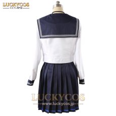 画像6: ブルーアーカイブ-Blue Archive- 桐生キキョウ セーラー服 羽織 コスプレ衣装 (6)