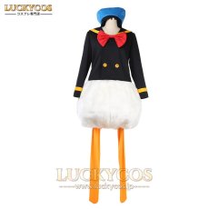 画像1: ドナルドダック Donald Duck  ブラック ブル一 海軍服 コスプレ衣装 (1)