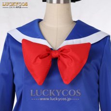 画像16: ドナルドダック Donald Duck  ブラック ブル一 海軍服 コスプレ衣装 (16)