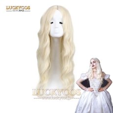 画像1: 不思議の国のアリス プリンセス 白の女王 コスプレウィッグ 専用ネット付 (1)