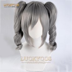 画像1: アイドルマスター シンデレラガールズ 神崎蘭子 かんざきらんこ コスプレウィッグ かつら 専用ネット付 (1)